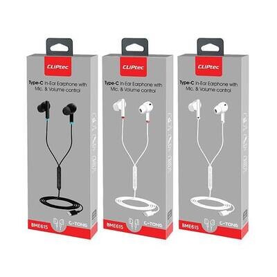 CLiPtec C-TONE Type-C In-Ear Earphone With Microphone & Volume Control BME615