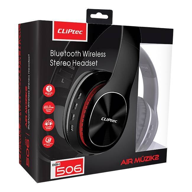 CLiPtec AIR-MùZIK2 Bluetooth 5.0 Wireless Stereo Headset BBH506