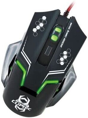 CLiPtec® RGS563 Therius 2400dpi High Precision Breathing LED Gaming Mouse - Black