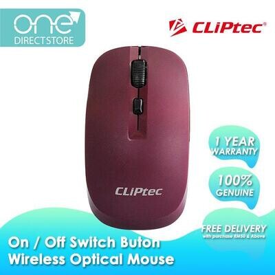 CLiPtec SMOOTHMAX 1600dpi 2.4Ghz Wireless Optical Mouse RZS801
