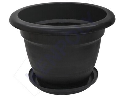 Kenpoly Round Planter 6 with Dish H377 x Dia520 mm 34Ltrs