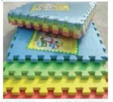 EVA Floor Mat Plain Colors - Set of 4 (60cm x 60cm x 1cm)  MAT-PL60X60