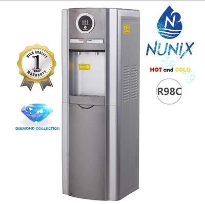 Nunix-R98C Hot And Cold Free Standing Water Dispenser - Hot water 85-95oC – 5Lts/Hour