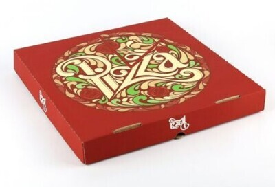 Super Touch Pizza Box - Medium 28x28x4.5cm - One-Piece Takeout Container