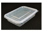 Generic food container 5x7 Deep Clear Container with Lid (500cc), rectangle, Pack of 10 Ideal for takeway
