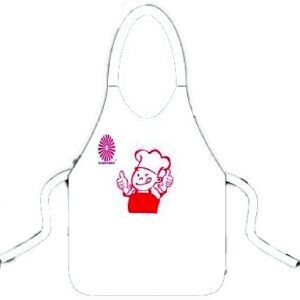 Disposable Apron 100% PP non woven 50GSM white printed 45X64cm