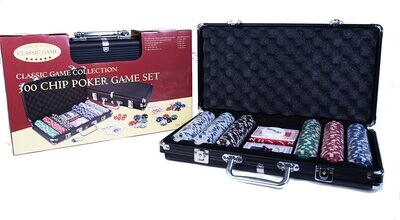 Generic poker game set 300pcs in a strong gift box #230998 Ideal gift and outdoor transportation. Casino game