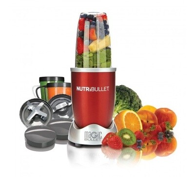 Original NutriBullet NBR-1212R Red 12 Piece Set - Powerful 600-Watt Blender for Nutrient Extraction