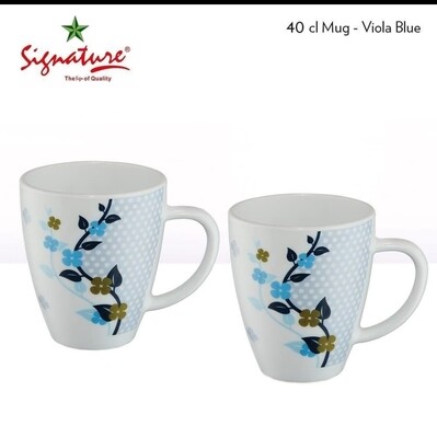 Signature 40cl mugs 6pcs Viola blue