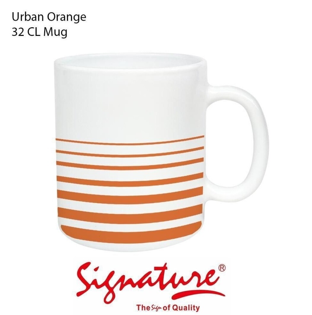 Signature 32cl mugs urban orange 6pcs