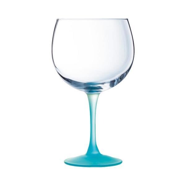 Luminarc Wine Glass Balloon Goblet 700ml Techno wine glass 1pc summer pool 70cl colored stem BLUE