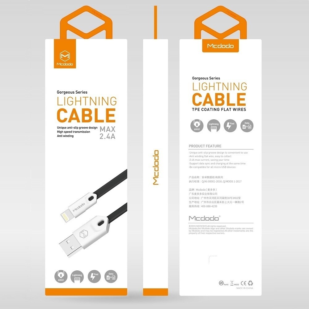 Mcdodo Usb Am To Lightning Data Cable 1M-CA-0550/0313