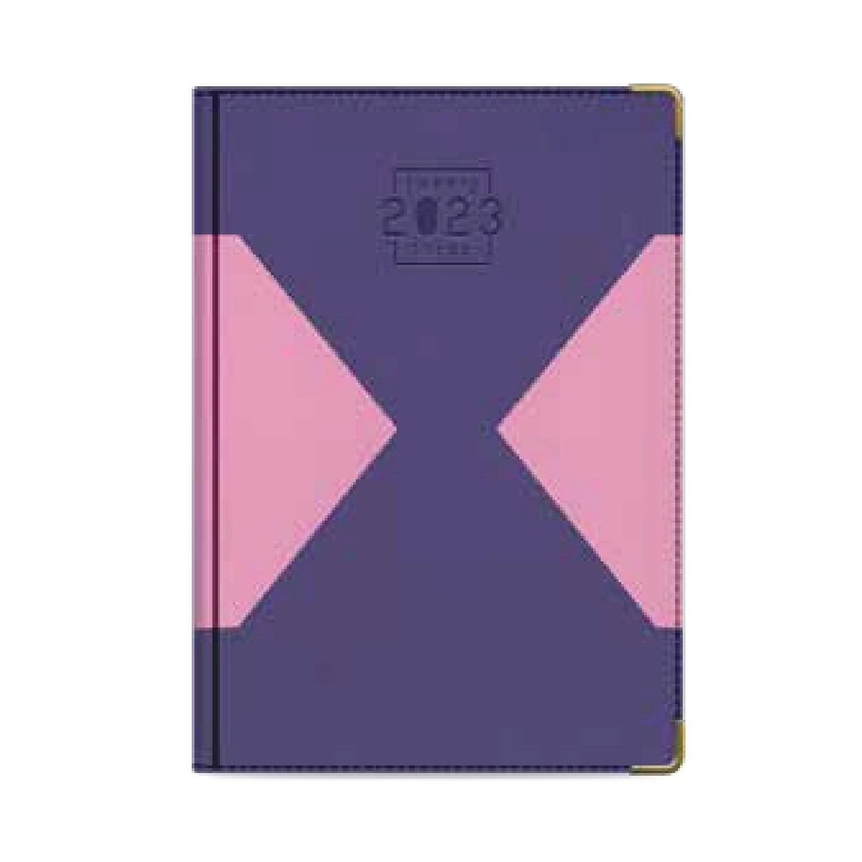 Office point A5 Diary 2023 PU mix &amp; match Purple &amp; Pink