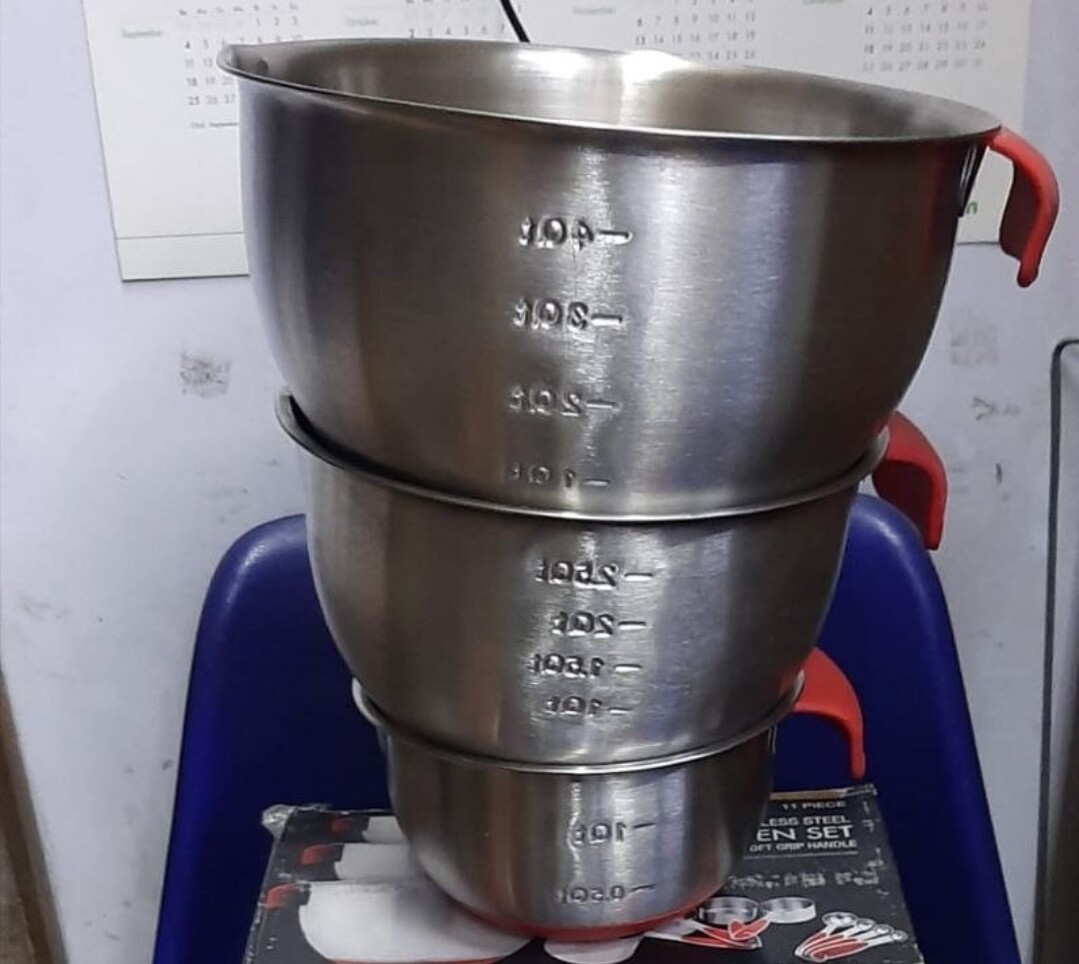 stainless steel measuring jug
