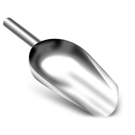 Stainless steel Dry food cereal scoop. Icecream scoop. Large size 30cm (12inch)