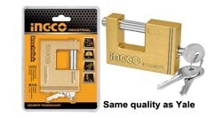 Ingco Heavy duty brass block padlock DBBPL0802