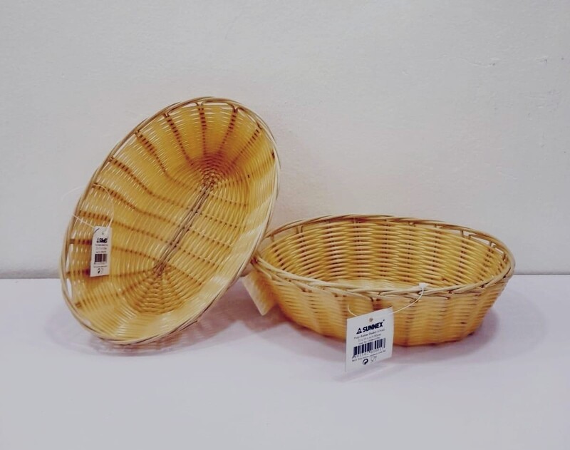 Gift basket GOLD oval shape for gift hamper 280X220X70MM