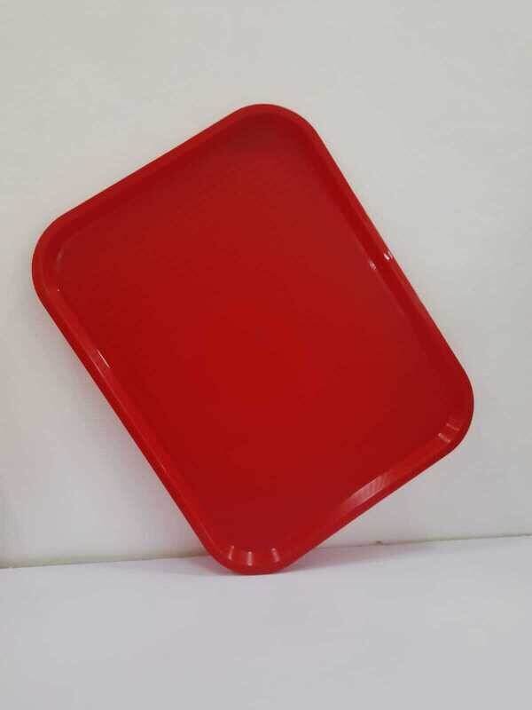 Strong Plastic serving tray size 18x14 inch red #81340R