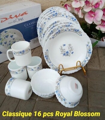 Diva Opal 16pcs ceramic dinner set Royal blossom