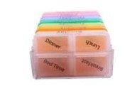Drawer weekly pill box each day separable for easy carrying in pocket or purse 7.5X4.5X10.5cm PILLBOX 2