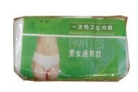 Disposable men's underwear free size white Pack of 6