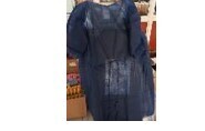Patient gown 30G PP non woven dark blue long sleeve 120X140CMwith strings to tie at the neck and waist 10pcs PGOWN