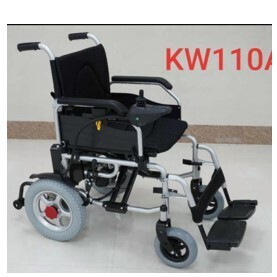 Folding electric wheelchair liquid painted aluminum frame YM501  KW110A