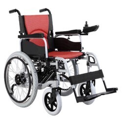 Wheelchair Silver color, steel frame, powder coating GM601F-45 (BZ6111)