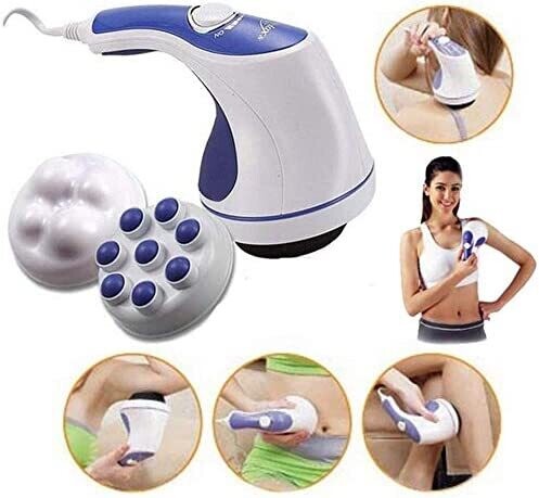Relax Spin and Tone 5 Head Full Body Massage Machine with Vibration for Pain Relief