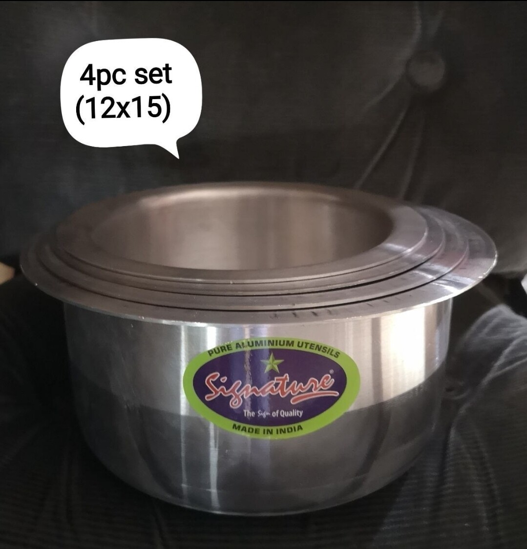 Signature cookware size 12-15 (4pcs) Aluminum Sufurias