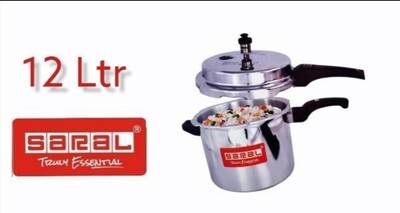 Saral 12.0 Ltr Aluminum Pressure Cooker