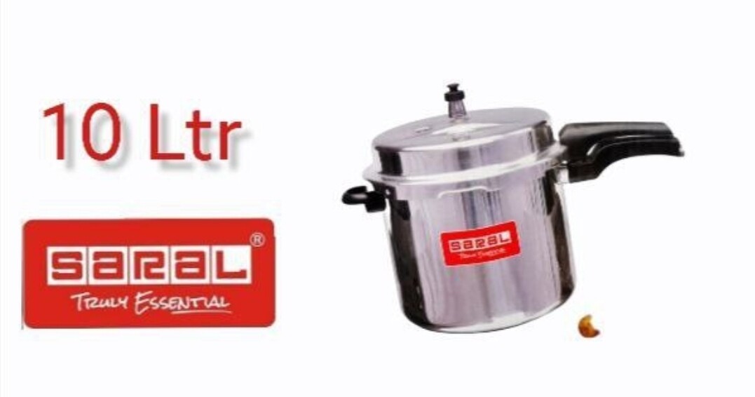 Saral 10.0 Ltr Aluminum Pressure Cooker