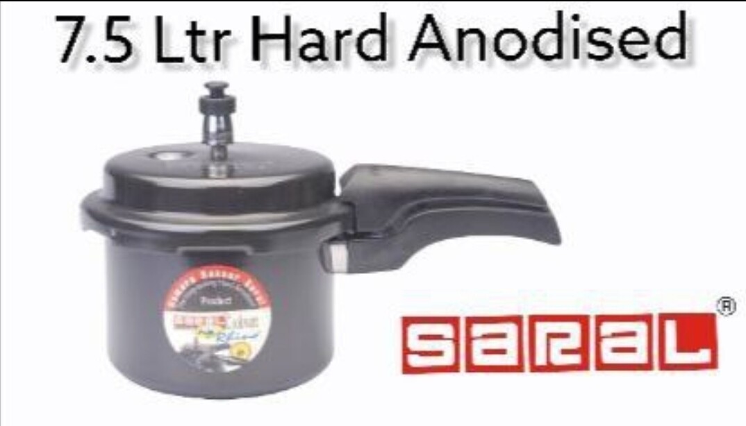 Saral 7.5 Ltr Hard Anodized Pressure Cooker