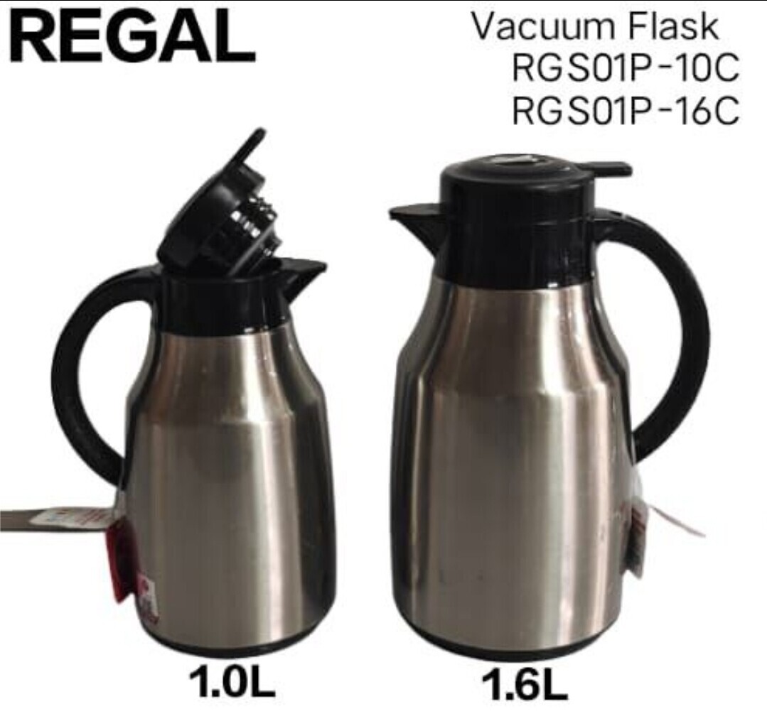 Regal vacuum flask 1.6L with glass refill