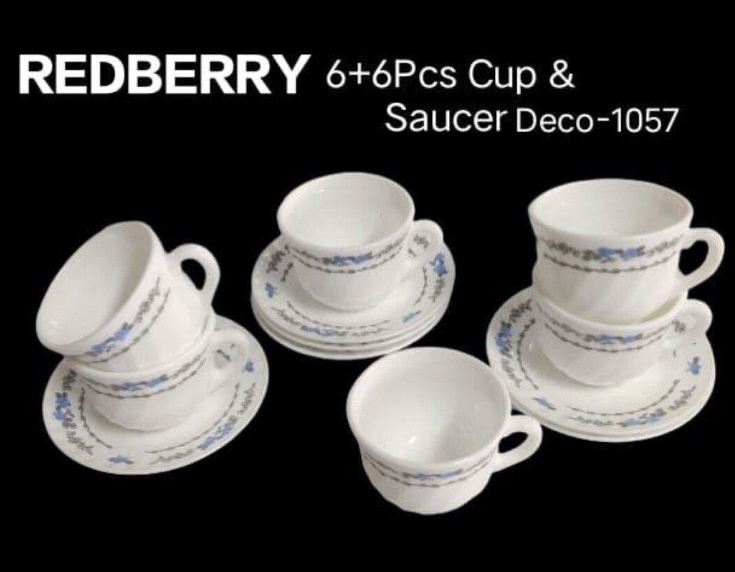 Redberry 12pcs cup & saucer set Deco 1057