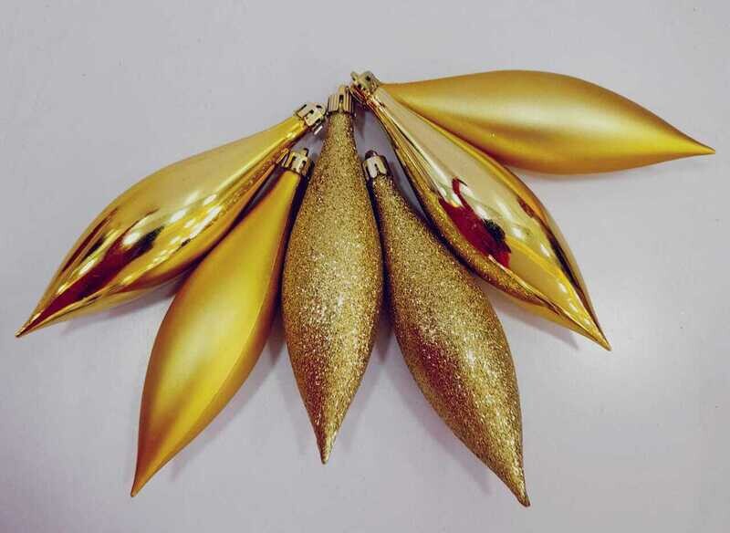 Christmas decoration set of 6 pms drop deco