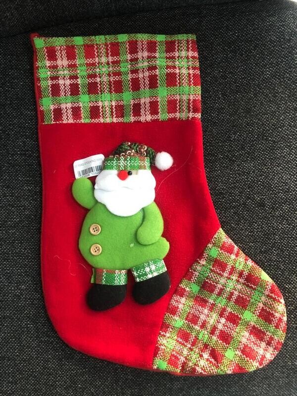Christmas decorations STOCKING santa hat XM96