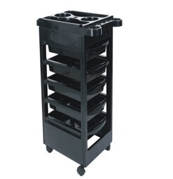 Salon trolley with castor wheels  5 drawers  +1TOP+1 BOWL FY-109