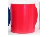 Red Ceramic Magic Branding Mug - Semi-Gloss 11oz Sublimation Mug (Model SUB7102MW-RD-GL)