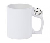 Branding Mug with Football on Handle - Sublimation Mug, Model B11ZQ