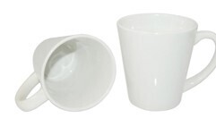 Sublimation 12Ooz Latte mug cone shaped in white box BN5