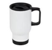 Sublimation 304# Stainless Steel Car Mug 450ml  White MUG-14OZ-WE