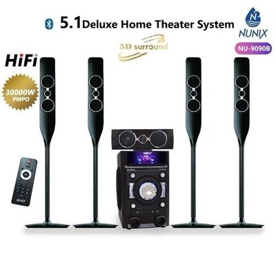Nunix 5.1 Deluxe Home Theatre System NU-9090B - Immersive Audio Experience