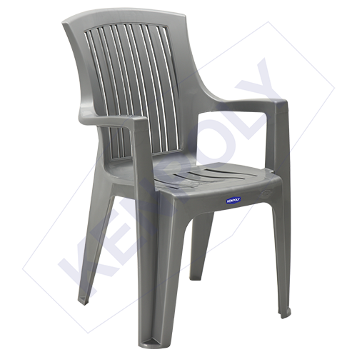 Kenpoly Plastic Chair 2016 High Back - Ergonomic Comfort and Style Grey