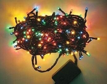Christmas LED Light 26mtrs AC 220V-250V LED 300L Transparent Wire Electric Wire,- Multi-colored With 8 Function Controller