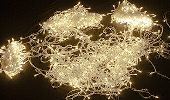 Christmas LED Lights - 100Pcs Wide 10M String Lights, 7 *1.6mm Electric Wire, Connectable, 1.0M Wire With 3 Pin BS Plug in Warm White