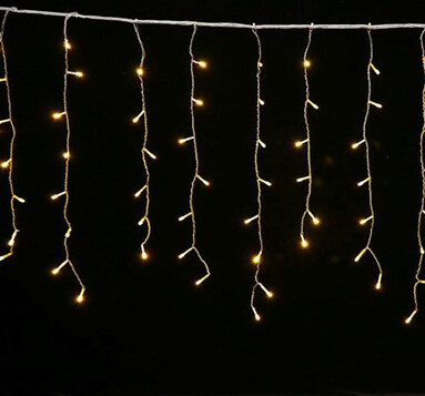 Christmas Curtain Lights 3X3M, 320 LEDs, Controller, Clear Cable, 220V - SYDA-042139