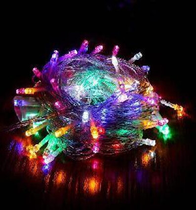 Christmas 100Meters Led  String Lights,800L,Transparent Cable,70Cm Plug Wire,8Function Controller，220V