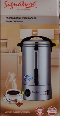 Signature 24.1 Ltr Electric Water Tea urn Heavy duty, Stainless Steel, Professional uses SG-KLYS400A2-1 (2500W)