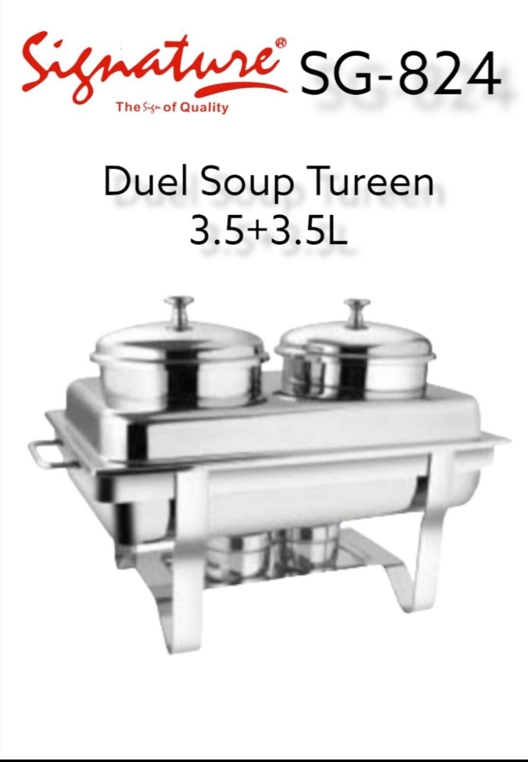 Signature Duel Soup Tureen 3.5+3.5L CS-824